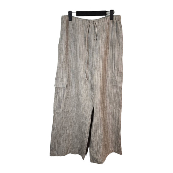 Eskandar Linen lagenlook wide leg pants size 0 6-8 small - Picture 3 of 9